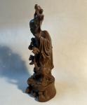 Hand Carved 6" Vintage Chinese Soapstone Figurine