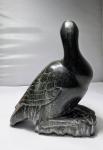 Vintage Inuit Soapstone Bird Carving 6¼
