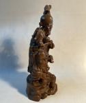 Hand Carved 6" Vintage Chinese Soapstone Figurine