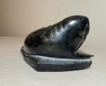 Vintage Large Soapstone Walrus Sculpture from Canada