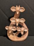 Giraffe Family Soapstone Sculpture from Kenya