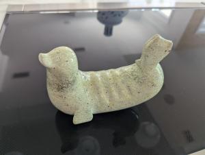 Eskimo Soapstone Walrus Sculpture by R. Ulayuk