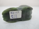Inuit Green Soapstone Walrus Figurine Sculpture