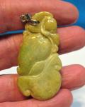 Large Soapstone Pendant - Water Animal Design
