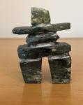 Inuit Soapstone Inukshuk Sculpture 3.5”