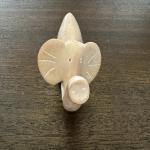 Hand-Carved Soapstone Elephant Figurine - Lucky Trunk Up