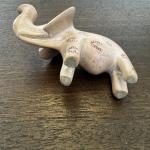 Hand-Carved Soapstone Elephant Figurine - Lucky Trunk Up