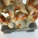 Chinese Soapstone Hand Carved Lotus Flower Sculpture