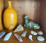 Inuit Hand Carved Green Soapstone Seal, 1950s