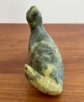 Inuit Hand Carved Green Soapstone Seal, 1950s