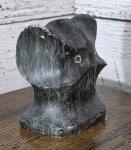 Inuit Soapstone Carved Owl by Toyago