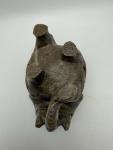 Vintage Soapstone Elephant with Baby Sculpture