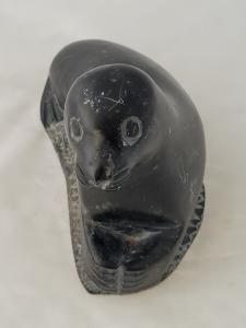 Inuit Soapstone Carving Seal Figure 5.5