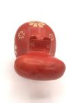 Soapstone Hippo Figurine with Floral Design