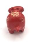 Soapstone Hippo Figurine with Floral Design