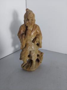 Antique 6” Chinese Soapstone Wiseman Figure