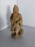 Antique 6” Chinese Soapstone Wiseman Figure