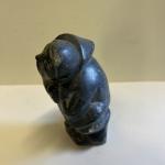 Inuit Fisherman Soapstone Carving 5 1/4" Tall