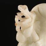 Carved Soapstone Shou Lao Figure with Peach