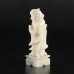 Carved Soapstone Shou Lao Figure with Peach