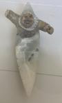 Ekemo Soapstone Eskimo Kayaker Sculpture