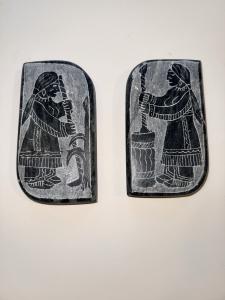 Inuit Eskimo Soapstone Carvings by Ona Tago