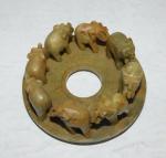Carved Soapstone Elephant Figurine for Home Decor