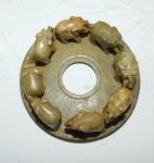 Carved Soapstone Elephant Figurine for Home Decor