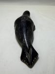 Large Vintage Inuit Soapstone Seal Carving