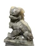Vintage Chinese Foo Dogs Soapstone Guardian Lions