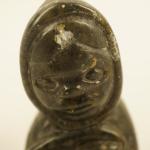 Inuit Fisherman Soapstone Sculpture by Unknown Artist