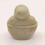 Carved Soapstone Smiling Buddha Figure 2.5" Tall