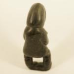 Inuit Fisherman Soapstone Sculpture by Unknown Artist