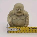 Carved Soapstone Smiling Buddha Figure 2.5" Tall