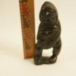 Inuit Fisherman Soapstone Sculpture by Unknown Artist