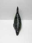 Inuit Carved Green Soapstone Seal Figurine