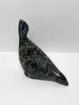 Inuit Carved Green Soapstone Seal Figurine