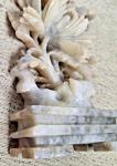 Vintage Chinese Floral Soapstone Hand-Carved Sculpture