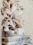 Vintage Chinese Floral Soapstone Hand-Carved Sculpture