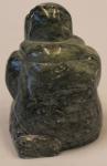 Inuit Soapstone Carving of a Man, Signed