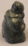 Inuit Soapstone Carving of a Man, Signed