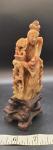 Vintage Hand Carved Chinese Soapstone Statue