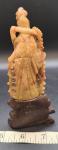 Vintage Hand Carved Chinese Soapstone Statue