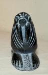 Carved Soapstone Walrus Sculpture by Isa Kasudluak