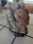 Vintage Hand-Carved Chinese Soapstone Figurine