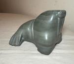 Vintage Large Soapstone Carving of Canadian Walrus