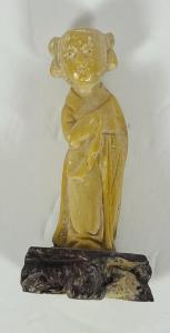Chinese Lady Vintage Soapstone Carving