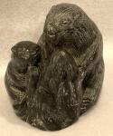 Black Soapstone Wolf Carving – Canadian Art