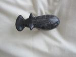 Black Soapstone Hippo - Beautifully Detailed Carving