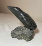 Hand-Carved Inuit Bird Soapstone Sculpture